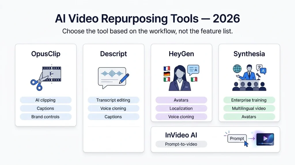 AI video repurposing tools compa… 202608130059