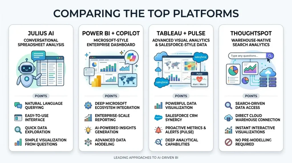 best AI BI Tools for Small Business: 2026 Guide 3 Comparing AI business intelligen… 202608241257