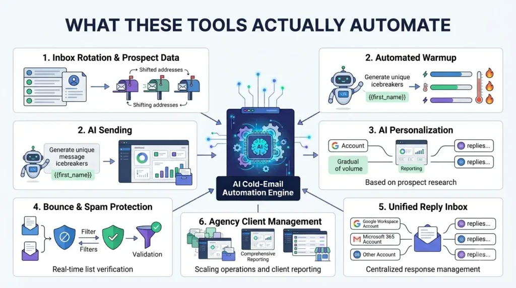 Best AI Cold Email Tools for Agencies in 2026 2 Creating AI cold email infographic 202608241241