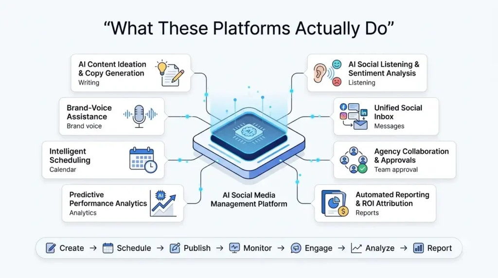 Best AI Social Media Management Tools for Agencies in 2026 2 Infographic of social media plat… 202608191806