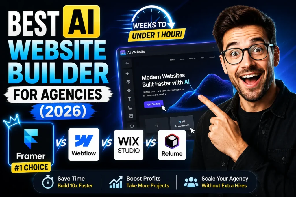 Home 6 Best AI Website Builder for Agencies (2026)